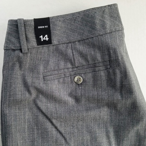 The Limited Gray & Pink Pinstripe Drew Fit Slim Bootcut Pant - Picture 7 of 7
